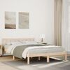 vidaXL Cadre de lit extra long sans matelas 140x210 cm bois massif pin