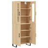 vidaXL Buffet haut Ch&ecirc;ne sonoma 69,5x34x180 cm Bois d'ing&eacute;nierie