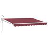 vidaXL Auvent r&eacute;tractable &eacute;lectrique Rouge bordeaux 2,5 x 2 m
