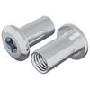 vidaXL Ecrou de verrouillage 2 pcs Nickel M6 x 15 mm Acier