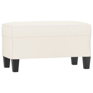 vidaXL Banc Cr&egrave;me 70x35x41 cm Similicuir