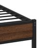 vidaXL Cadre de lit sans matelas ch&ecirc;ne marron 80x200cm bois ing&eacute;nierie