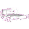 vidaXL Lit biblioth&egrave;que sans matelas 180x200 cm bois massif de pin
