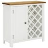 vidaXL Armoire &agrave; vin 80x32x80 cm Bois de ch&ecirc;ne massif