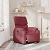 vidaXL Fauteuil de massage inclinable électrique Rouge bordeaux Tissu