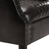 vidaXL Chaise cabriolet Noir 62x58x65 cm Cuir v&eacute;ritable