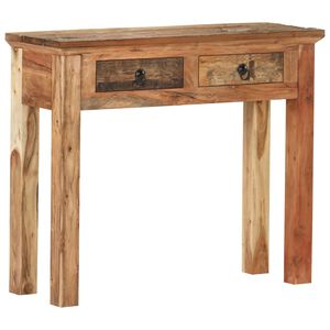 vidaXL Table console 90,5x30x75 cm Bois d'acacia et de r&eacute;cup&eacute;ration