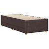 vidaXL Cadre de lit sans matelas marron fonc&eacute; 90x190 cm tissu