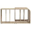 vidaXL &Eacute;tag&egrave;res de rangement 2 pcs beige r&eacute;sine tress&eacute;e