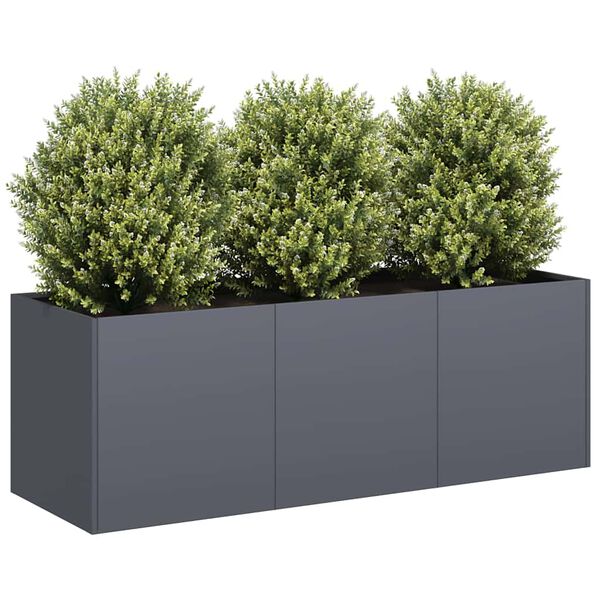vidaXL Jardini&egrave;re Anthracite 120x40x40 cm Acier lamin&eacute; &agrave; froid