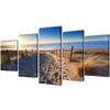 vidaXL Set de toiles murales imprim&eacute;es Plage de sable 100 x 50 cm