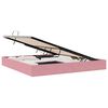 vidaXL Lit de Rangement avec matelas Rose 200 x 200 cm Velours