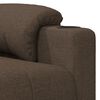 vidaXL Fauteuil inclinable Marron Tissu
