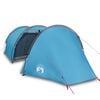 vidaXL Tente de camping tunnel 4 personnes bleu imperm&eacute;able