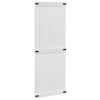 vidaXL Porte de grange CORONA 80 x 210 cm Bois de pin massif Blanc