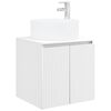 vidaXL Meuble de lavabo mural Blanc 49,5 x 44,5 x 65,5 cm