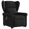 vidaXL Fauteuil inclinable de massage &eacute;lectrique Noir Tissu
