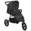 vidaXL Poussette pour b&eacute;b&eacute; Anthracite Acier