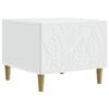 vidaXL Table basse Blanc 50 x 49 x 40 cm Bois d'ing&eacute;nierie