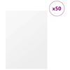 vidaXL Panneaux d&eacute;coratifs 50 pcs Blanc 30 x 42 x 0,27 cm