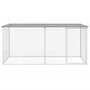 vidaXL Cage à poulets avec toit gris clair 203 x 98 x 90 cm en acier galvanisé