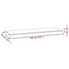 vidaXL Coussin de banc de jardin crème 180x50x7 cm tissu oxford