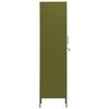 vidaXL Armoire à casiers Vert olive 35x46x180 cm Acier