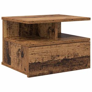 vidaXL Table de nuit flottante Bois ancien 40 x 31 x 28 cm