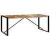 vidaXL Table &agrave; d&icirc;ner 200x100x75 cm Bois de r&eacute;cup&eacute;ration solide