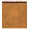 vidaXL Banc de jardin Rouillé 40 x 40 x 43 cm