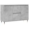 vidaXL Buffet gris b&eacute;ton 101,5x35x70 cm bois d'ing&eacute;nierie
