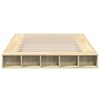 vidaXL Cadre de lit sans matelas ch&ecirc;ne sonoma 160x200 cm