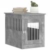 vidaXL Meuble de cage pour chiens gris béton 55x75x65 cm