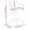 vidaXL Chaises &agrave; manger pivotantes lot de 4 Rose Velours