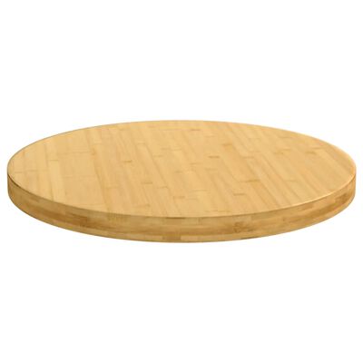 vidaXL Dessus de table Ø70x4 cm bambou