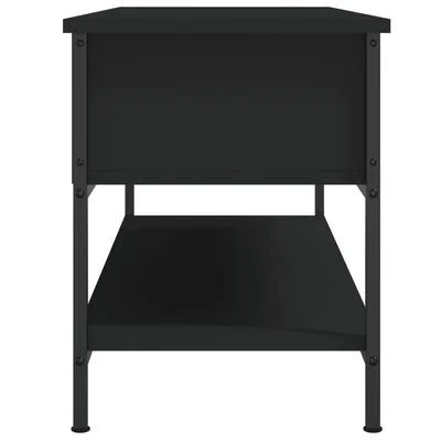 vidaXL Meuble TV noir 100x35x45 cm bois d'ingénierie