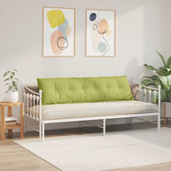 vidaXL Coussin de Dos Vert clair 180 x 19 x 50 cm tissu