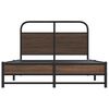 vidaXL Cadre de lit sans matelas 140x190 cm ch&ecirc;ne marron