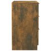 vidaXL Table de chevet Ch&ecirc;ne fum&eacute; 40x36x65 cm
