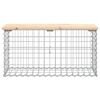 vidaXL Banc de jardin design de gabion 83x31,5x42cm bois massif de pin
