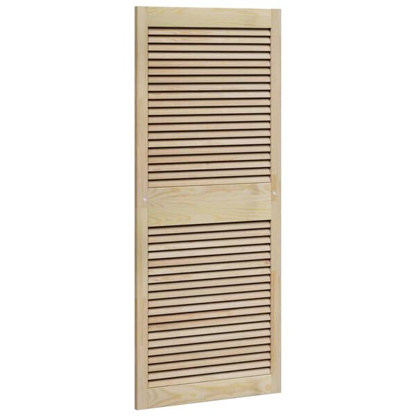 vidaXL Porte de Cabinet avec porte 2 pcs Naturel 140,5 x 2,1 x 59,5 cm