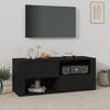 vidaXL Meuble TV Noir 100x35x40 cm Bois d'ing&eacute;nierie