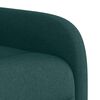 vidaXL Fauteuil inclinable vert fonc&eacute; tissu