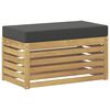 vidaXL Banc de Jardin Bois d'Acacia Massif Blanc