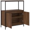 vidaXL Meuble de salle de bain avec étagères chêne marron 76,5x35x95cm