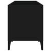 vidaXL Armoire à disques noir 74,5x38x48 cm bois d'ingénierie