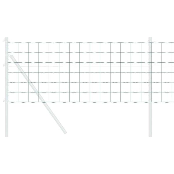 vidaXL Clôture Euro Vert 0.6 x 10 m Fer revêtu de PVC