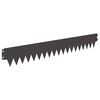 vidaXL Bordure de Pelouse 10 pcs Longueur Hauteur 103 x 15 cm Acier