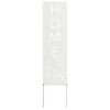 vidaXL &Eacute;cran de confidentialit&eacute; de jardin Fretwork Blanc 32 x 140 cm