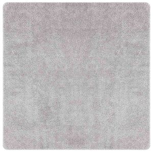 vidaXL Tapis Shaggy Anti-d&eacute;rapant Gris 120 x 120 cm PP